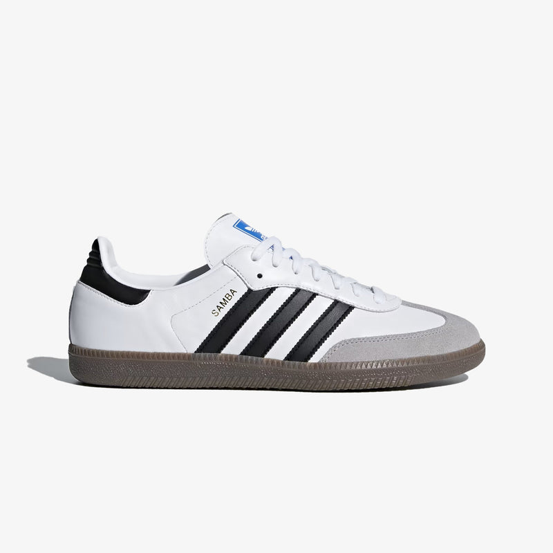 Adidas Originals | SAMBA OG { CLOUD WHITE/CORE BLACK/CLEAR GRANITE