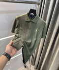 ralpH LaU·ren  Olive Green Premium Knitted Polo T-Shirt