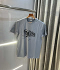 Christian Dio r Grey Logo Print Premium T-Shirt
