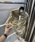 Adida s Beige Premium Classic Zipper Jacket
