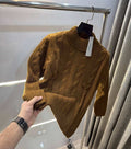 Essential Light Brown Imported Knitted Turtle Kneck Pull Over