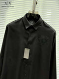 Arman i E·xchange Black EmB0Ssed Logo Shirt With Premium Box Packing