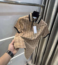 Lacost e Beige Embroidery Logo Premium Polo T-Shirt