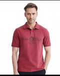 Rare Rabbit Milange Logo Print Premium Polo T-Shirt