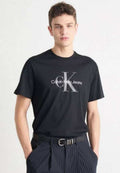 Calvin Klei n Black Reflective Logo Print Premium T-Shirt