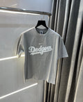 Nik e Grey Embroidery Logo Imported Oversized T-Shirt
