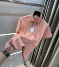 Burberr y Pink Logo Work Imported Polo T-Shirt