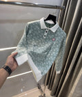 Casablanca White Green Knitted Imported Polo T-Shirt