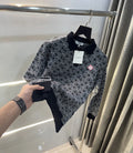 Casablanca Black Knitted Imported Polo T-Shirt