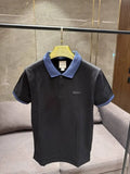 SALE CALVIN KLEI_N BLACK PREMIUM FABRIC COLLAR WORK POLO