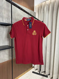 RALPH LAURE_N POLO RED PREMIUM FRONT EMBORSSED POLO