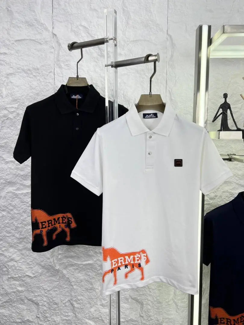 HERMES WHITE PREMIUM HORSE ORANGE POLO