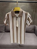 CALVIN KLEI_N BROWN PREMIUM FABRIC ZIP WORK POLO