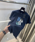 Arman i Exchange Navy Blue Logo Print Imported T-Shirt