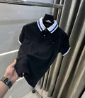 Tomm y Hilfiger Black Logo Work Premium Polo T-Shirt