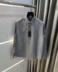 All Saints Grey Premium Linen Shirt