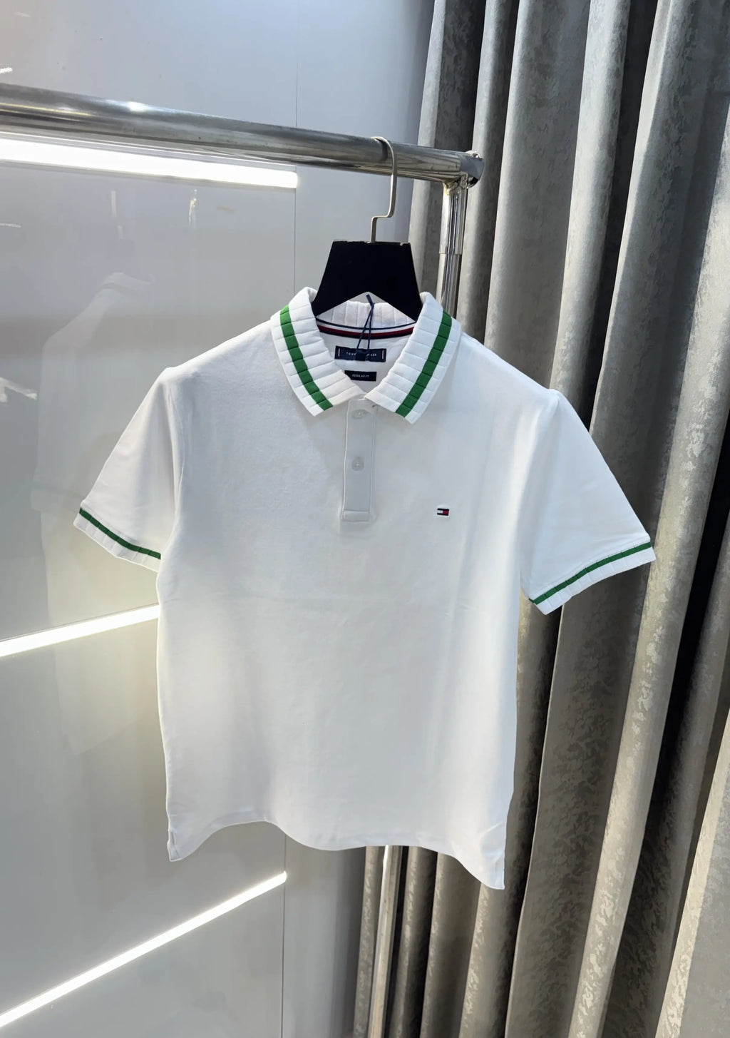 Tommy  Hilfiger White Logo Work Premium Polo T-Shirt