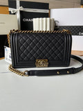 Chanel Leboy Quilted Flap Shoulder Bag with OG Box
