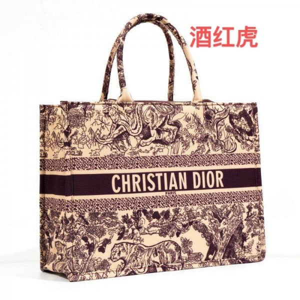 Christian Dior Zipper Booktote with Small Wallet, Dustbag