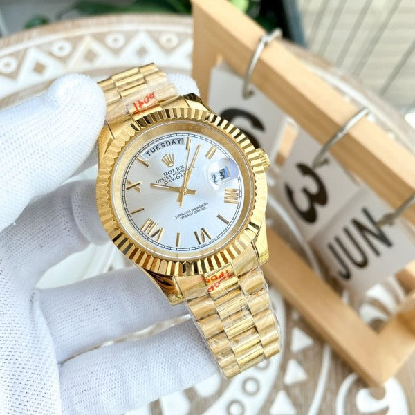 Rolex Oyster perpetual Day Date Automatic Gold-White