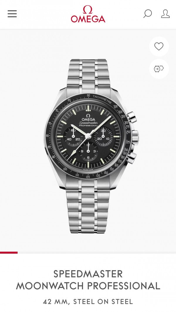 Omega Speed Master Moonqatch Professional Silver