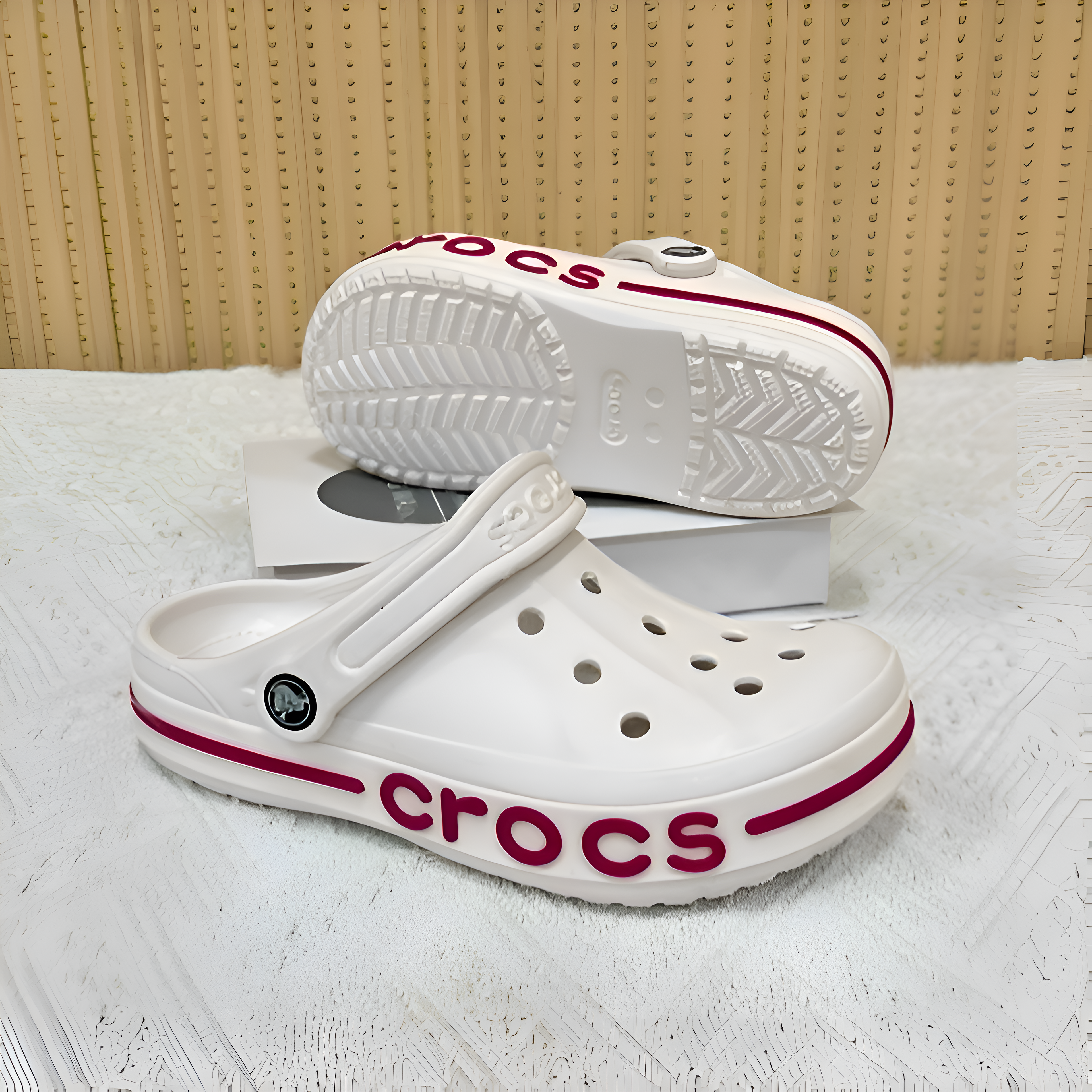 Crocs bayaband clog white berry 418