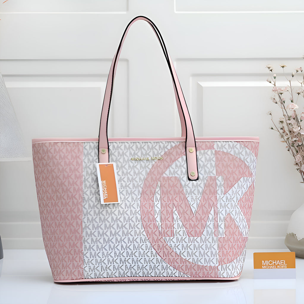 Michael Kors Voyager Leather Tote Satchel Shoulder Bag With Dust Bag (21004 Pink)
