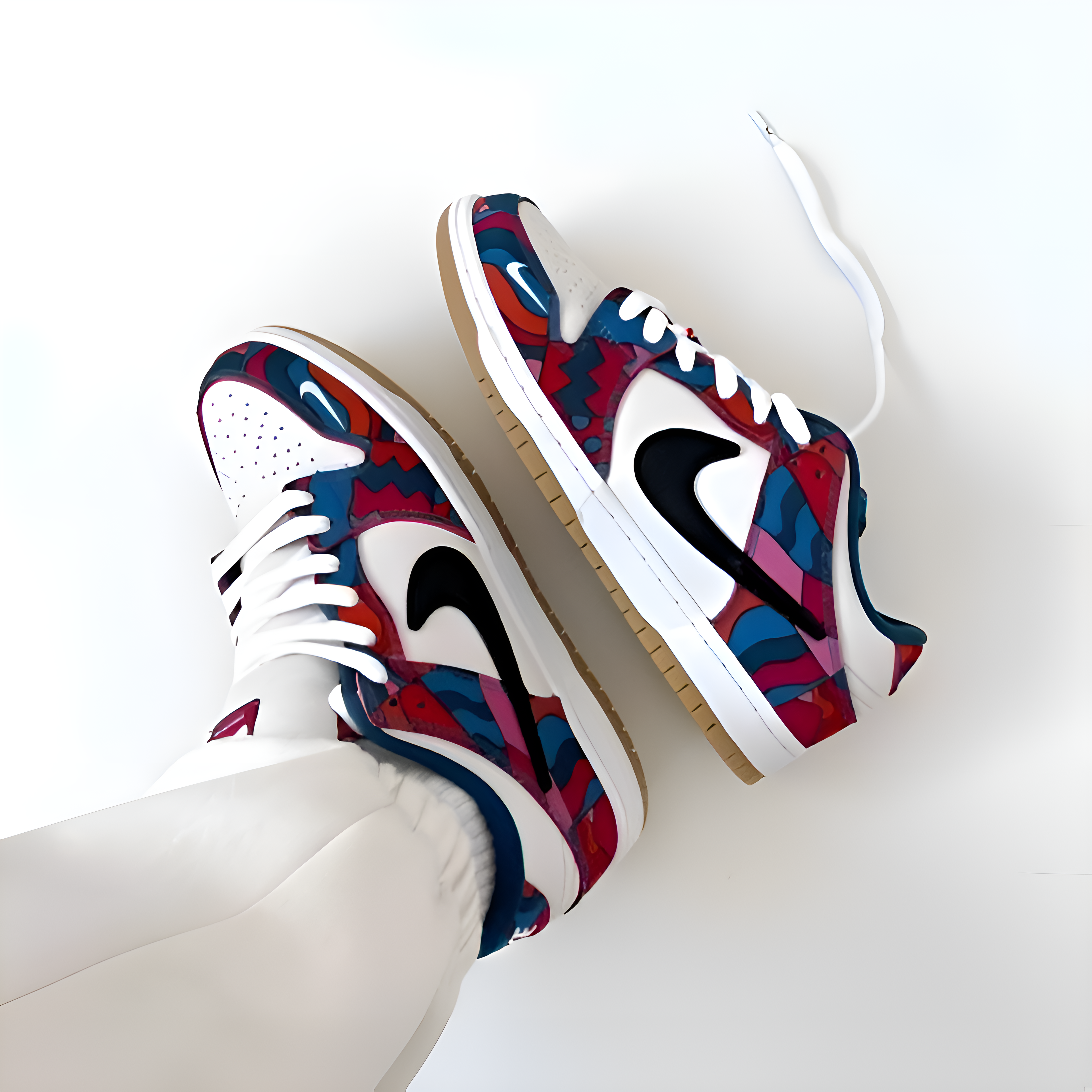 Sb Dunk low pro parra with extra laces 443 As3
