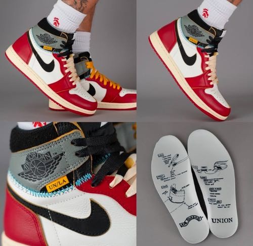 UNION X AIR JORDAN 1 AJ1 CHICAGO SHADOW