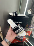 Chanel Hayden Classic Flats With OG Box & Dust Bag (White-1072)
