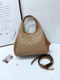 Coach Lana Shoulder Bag Old Flower Brown With OG Box & Dust Cover CM545