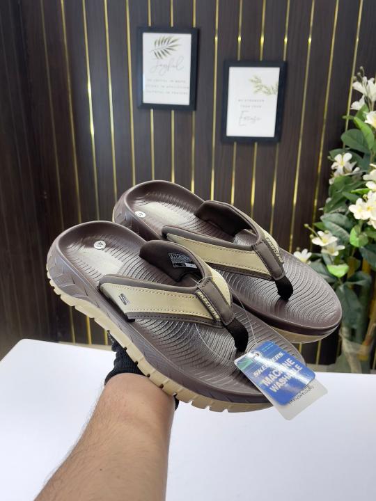 Skechers go recover premium slipper brown