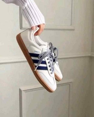 adida .s Samba White Blue Leather