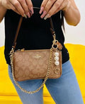 Coach Nolita Classy Flowe Patch Sling Bag With box 5806