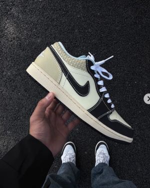 Nik_e jordan 1 low se coconut milk black