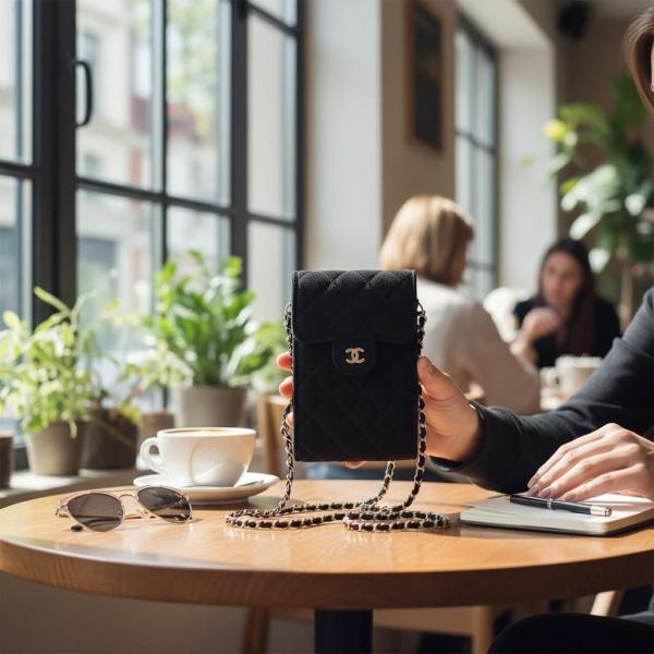 Chanel mobile holder cum Sling bag with box 6049