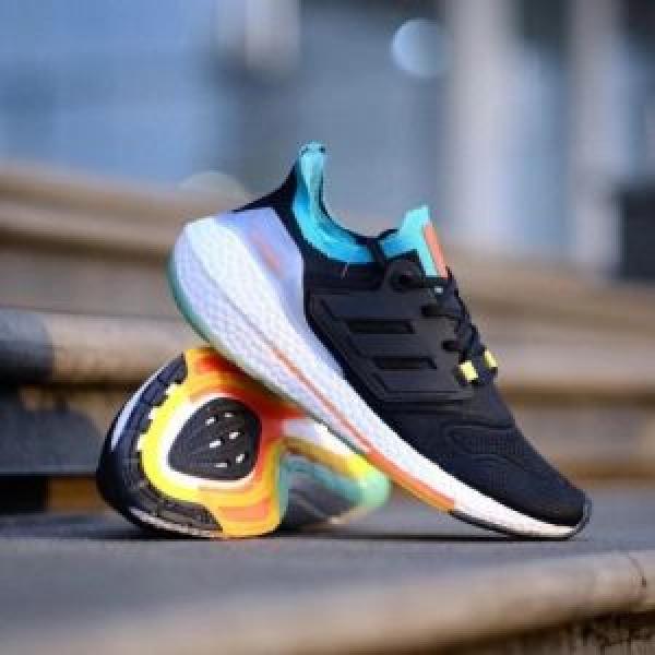 Adidas Ultra Boost 22 Black Sky Rush Turbo