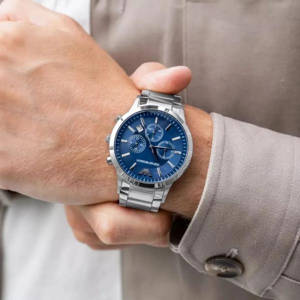 Emporio Arman_i Classic Silver-Blue