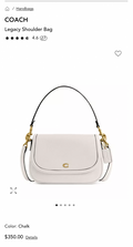 Coach Crossbody Bag Signature_Canvas Coach Monogrammed Flap Bag With OG Box & Dust Cover Carry Bag White_C803