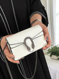 Gucci Dionysus Mini Patent Glossy White Leather Bag With OG Box Dust  Cover & Carry Bag G 2019 White
