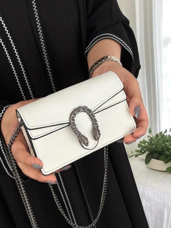Gucci Dionysus Mini Patent Glossy White Leather Bag With OG Box Dust  Cover & Carry Bag G 2019 White