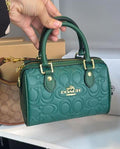 Coach Mini Rowan Crossbody Bag With OG Box Dust Cover & Carry Bag C8 Green