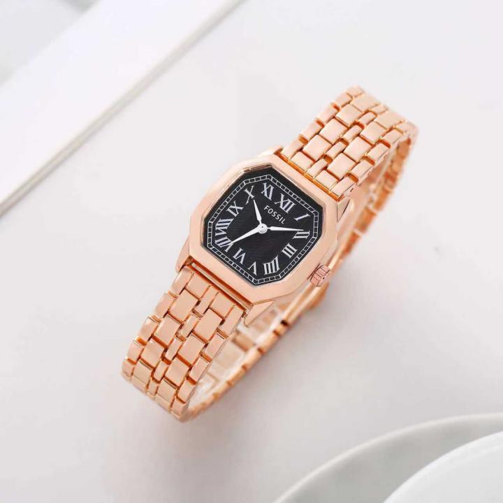 Fossil Harlow Copper-Black