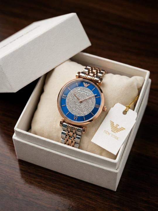 Emporio Armani Classic 2-Ton-Copper-Blue
