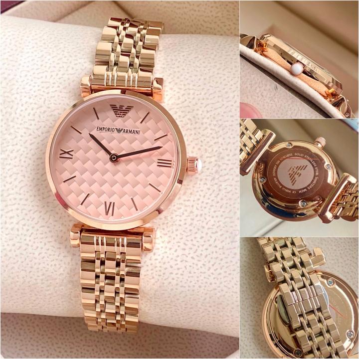 Emporio Armani Classic Copper-Pink-Checks
