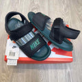 Nike Calm Adjust Black Green Sandal With Socks