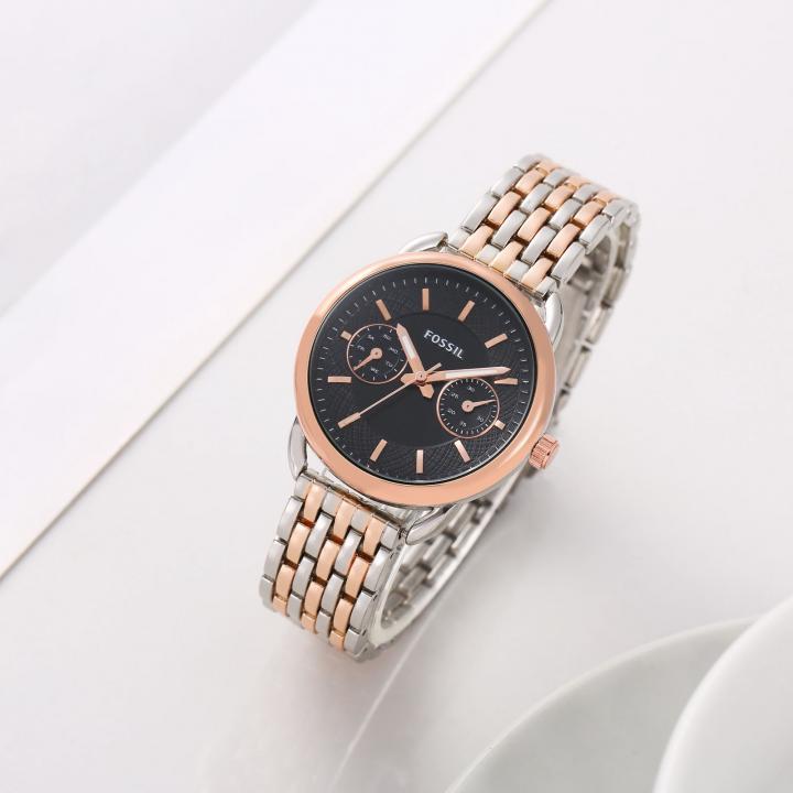 Fossil tailor multifunction 2 Tone Copper- Black