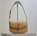 YSL Solferino Shoulder Bag Apricot With OG Box Dust Cover & Long Sling Belt 8879 Apricot