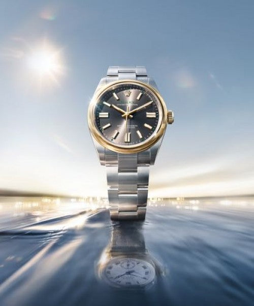 Rolex Oyster Perpetual Silver Gold Grey 2026