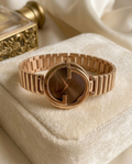 Gucci Interlocking G Plane Ring Brown Brown